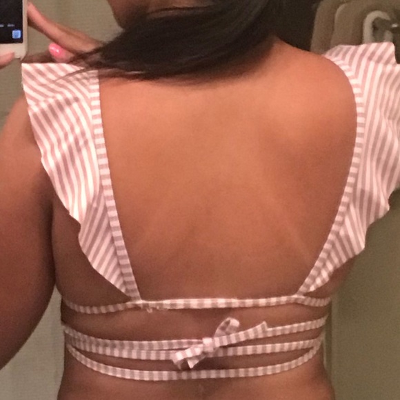 Pink and White Wrap Bikini - Picture 6 of 6